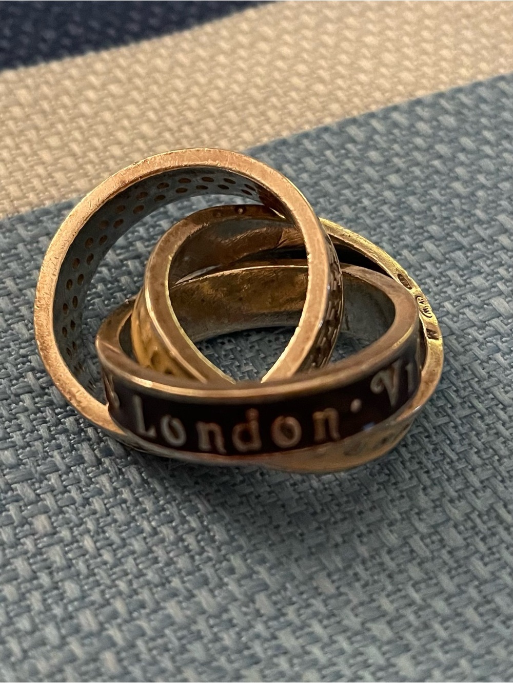 Vivienne Westwood Vintage Triple Ring Size 7 RARE